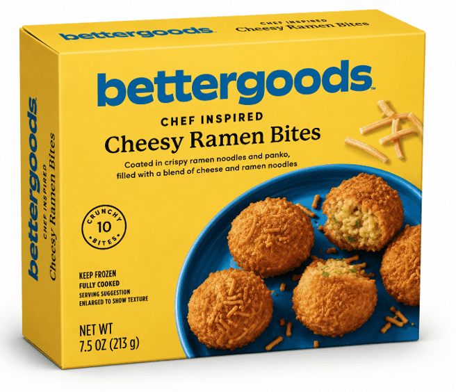 bettergoods Cheesy Ramen Bites, 7.5 oz, 10 Count (Frozen)