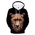 thumbnail image 1 of Cheetah 3D Hoodies Men Women Unisex Sweatshirts Hot Print Animal Hooded Casual  Boy Girl Spring/Autumn Black Pullover Clothes, 1 of 3