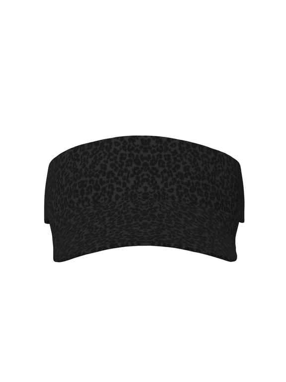 Cheetah Black Leopard Sports Sun Visor Hats Adjustable Sun Visor Caps For Women And Men