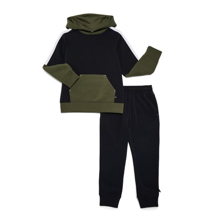 Cheetah Boys Active Fleece Hoodie and Joggers Set, 2-Piece, Sizes 4-18 & Husky