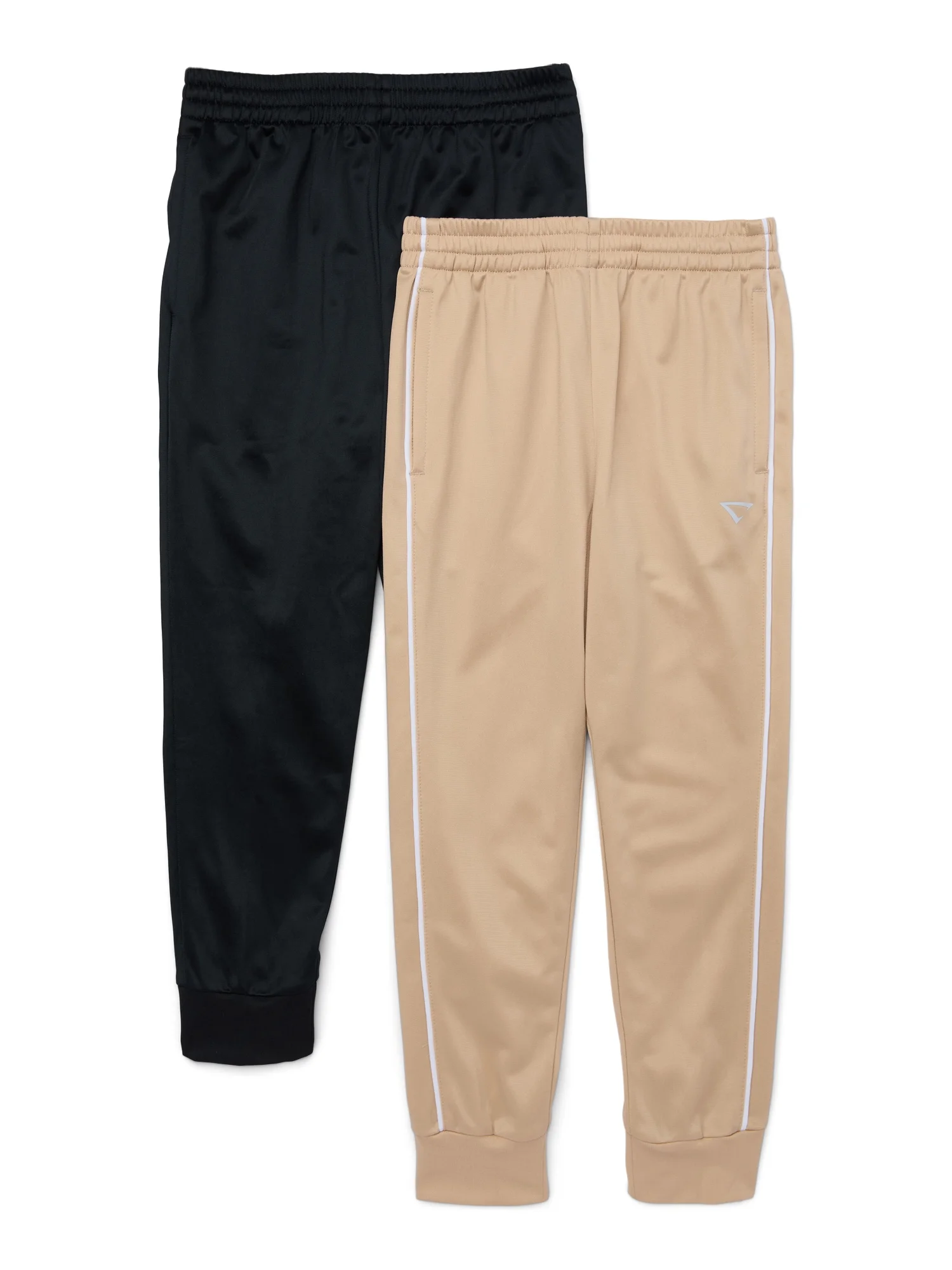 Cheetah Boy's Athletic Pull-On Tricot Jogger Pants, 2-Pack, Sizes 8-18 Husky