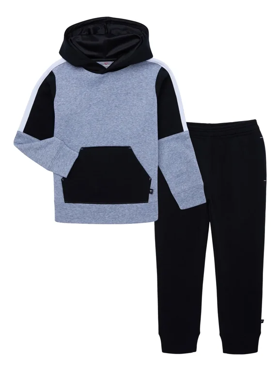 Boys Active Fleece Hoodie and Joggers Set, 2 Piece, Sizes 4-18 & Husky