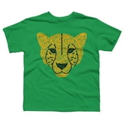 Cheetah Boys Kelly Green Graphic Tee - Design By Humans  L