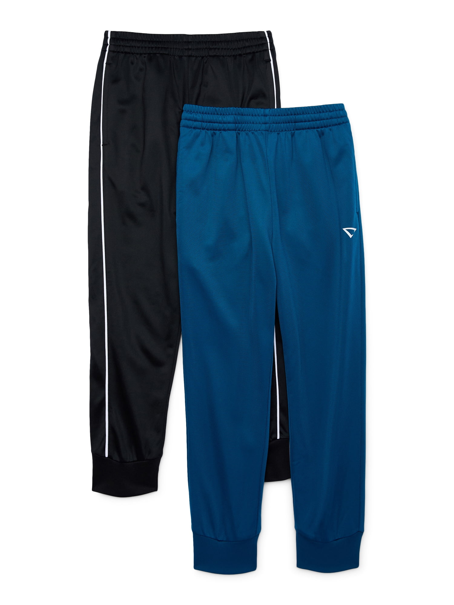 Cheetah Boy's Athletic Pull-On Tricot Jogger Pants, 2-Pack, Sizes 8-18 Husky