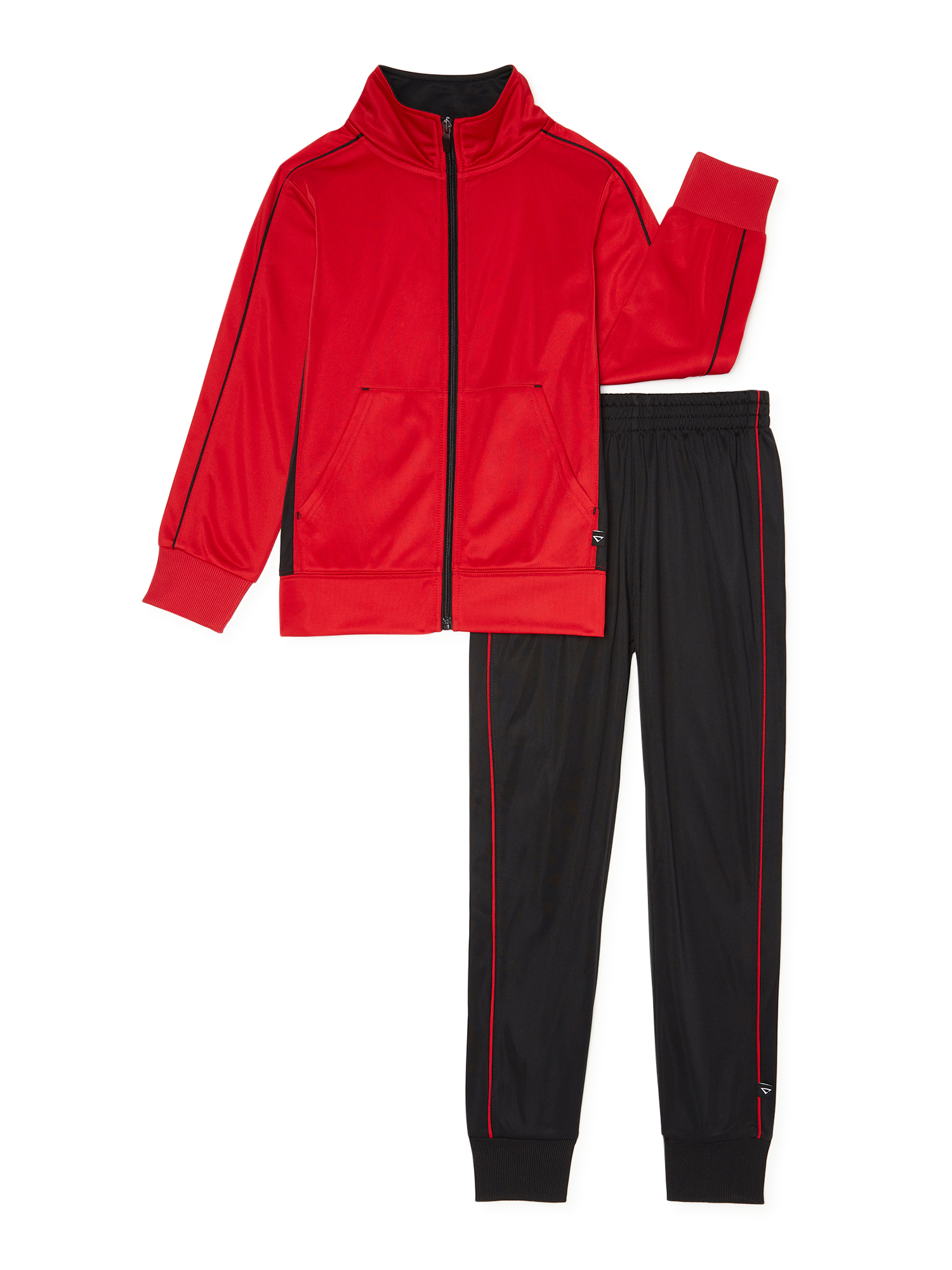 Cheetah Boys’ Tricot Performance Tracksuit, 2-Piece Outfit Set, Sizes 4-16 & Husky - image 1 of 3
