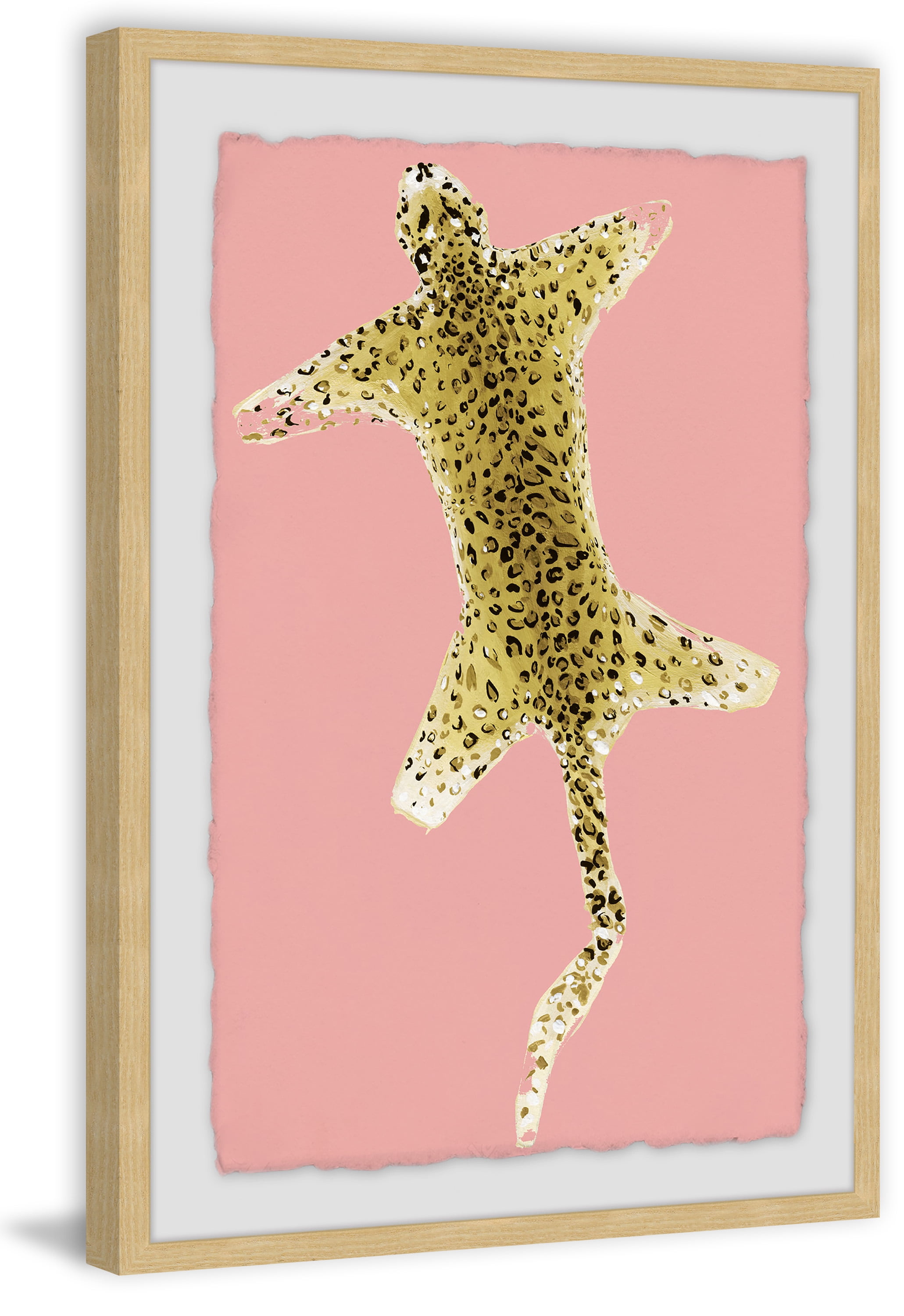 Cheetah Carpet Framed Painting Art Print, 12.00" x 1.50"