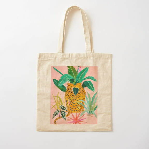 Cheetah Crush Cotton Tote Bag Canvas Tote Bag, Family Gift For Mother, Her