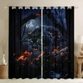 thumbnail image 1 of Cheetah Curtains for Living Room,Black Leopard Print Curtains & Drapes Jungle Big Cat Wildlife 30%-50% Blackout Curtains 2 Panels 38"Wx45"L,Woodland Animals Window Curtains, 1 of 6