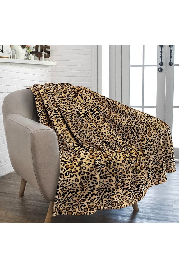 Cheetah Fleece Throw Blanket | Cheetah Leopard Animal Print Flannel Blanket for Twin Bed | Soft Velvet Lightweight Microfiber Blanket for Bed Couch Sofa | Inches Cheetah