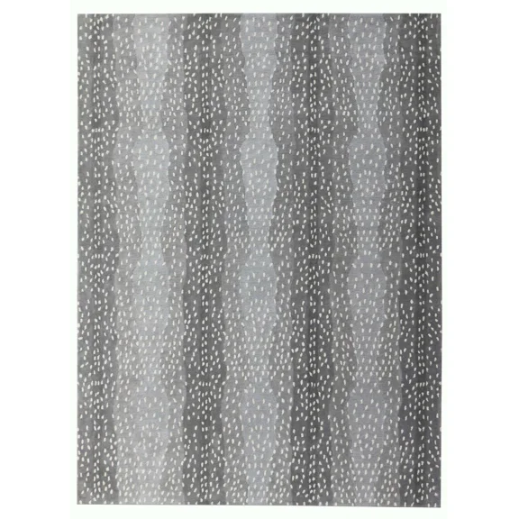 Cheetah Gray 4’ x 6’Area Rug Handcrafted Motif Floral Design Oriental Traditional Design Non-Shedding Fine Wool Pile & Easy-Care Areas in Living Room Bedroom