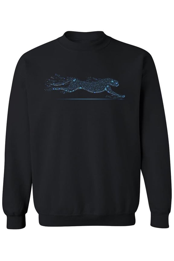 Cheetah In Motion Sweatshirt Men -Image by Shutterstock, Male x-Large