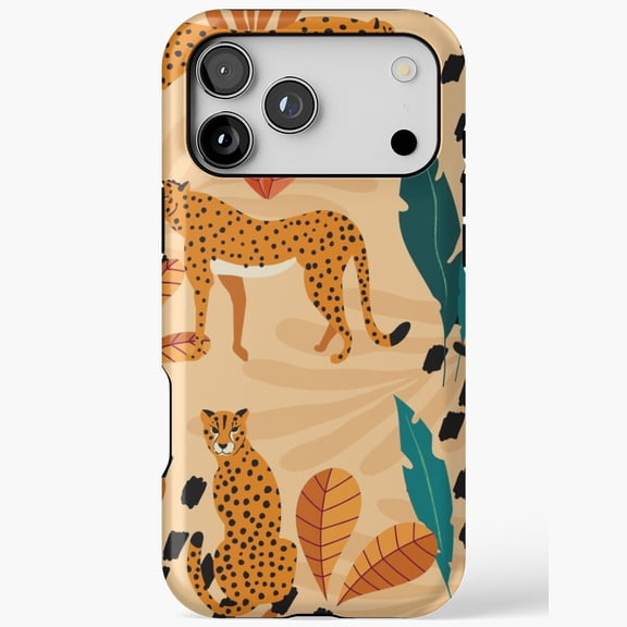 Cheetah Jungle Vibes Tropical Animal Pattern for iPhone Case 17 16 15 14 13 12 11 Pro Max