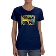 thumbnail image 1 of Cheetah Kingdom Collection. A T-Shirt Women -June Erica Vess Designs, Female Small, 1 of 4