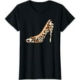 thumbnail image 1 of Cheetah Leopard Animal Print High Heels Pump Shoe T-Shirt T-Shirt, 1 of 3