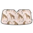 thumbnail image 1 of Cheetah Leopard Car Windshield Sun Shade Foldable Car Front Window Visor Heat and UV Protection 53x23.5, 1 of 8