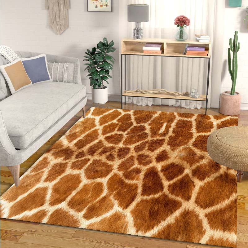 Cheetah Leopard Print Pattern Area Rugs for Living Room Bedroom ration ...