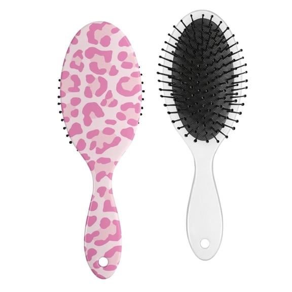 Cheetah Leopard Spot Hair Brush, Fashion Detangler Paddle Comb for Wet Dry Hair, All Hair Types, Girls Women Boys Gift, Comfortable Grip, Travel Ready Hairbrush with Stylish Print
