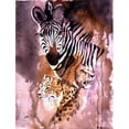 thumbnail image 1 of Cheetah, Lion, And Zebra Flag Canvas House Size, 1 of 1