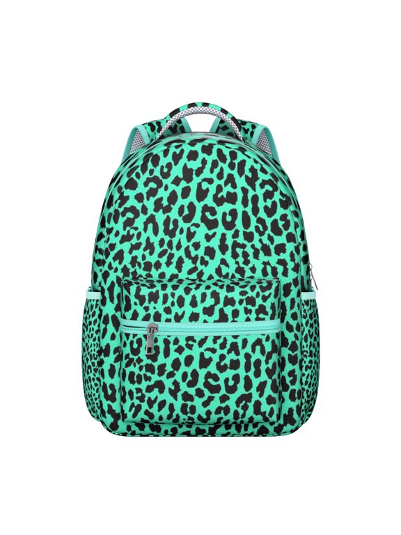 Cheetah Pattern School Backpack Classic Vintage Leopard Design Animal Print Travel Bag for Students