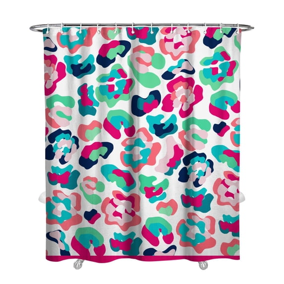 Cheetah Pattern Shower Curtain, Premium Waterproof Bathroom Drapes 72x84 Inch, Rust-Resistant Grommets & Hooks Included, Fade-Resistant Tropical Aesthetic, Quick Dry & Machine Washable