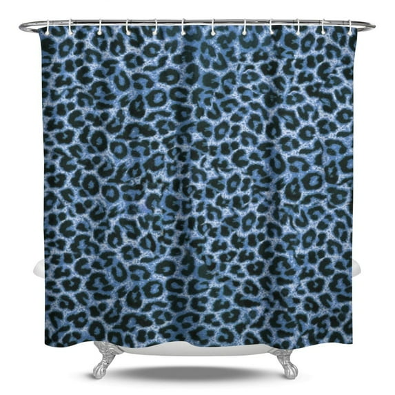 Cheetah Pattern Waterproof Shower Curtain Fabric Bathroom Shower Curtain with Vintage Leopard Spots Dynamic Abstract Design Fashionable Animal Print Cute Romantic Cartoon Style Machine Washable Hooks