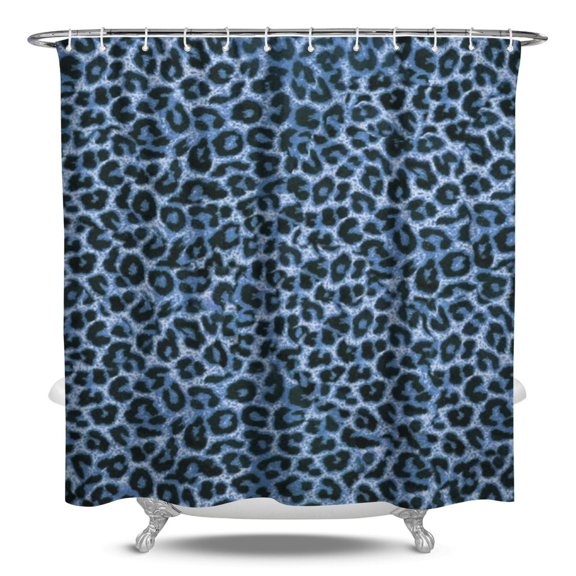 Cheetah Pattern Waterproof Shower Curtain Fabric Bathroom Shower Curtain with Vintage Leopard Spots Dynamic Abstract Design Fashionable Animal Print Cute Romantic Cartoon Style Machine Washable Hooks