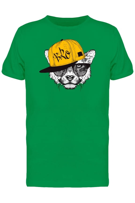 Cheetah Portrait In Hip-Hop Hat Tee Men's -Image by Shutterstock