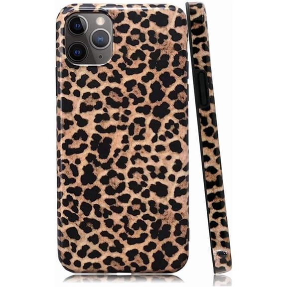 Cheetah Print Case Compatible with iPhone 13 Pro,Cute Classic Leopard Pattern for Girls Women,Glossy Slim Fit Soft Flexible Anti-Scratch Protective Cover for iPhone 13 Pro 6.1inch