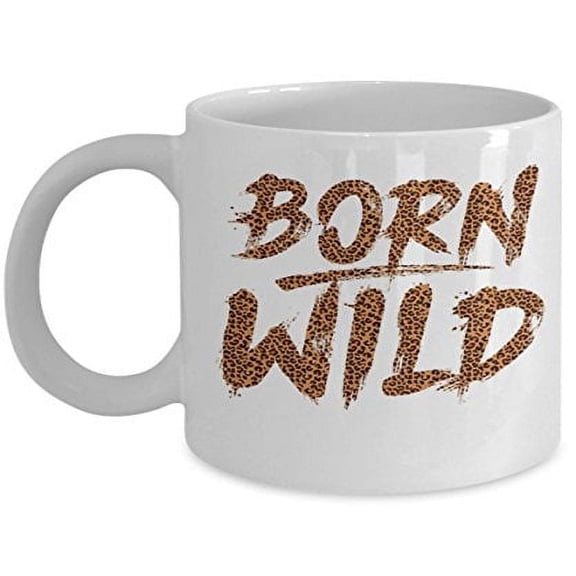 Cheetah Print 11 oz Coffee Mug - Safari Animal Gift White Ceramic