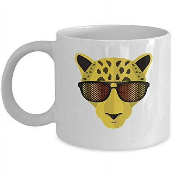 Cheetah Print 11 oz Coffee Mug - Gift for Animal Lovers White Ceramic