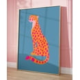 thumbnail image 1 of Cheetah Print Funky Dopamine Print Maximalist Wall Art, Unframed Paper Poster 16x20in, 1 of 4