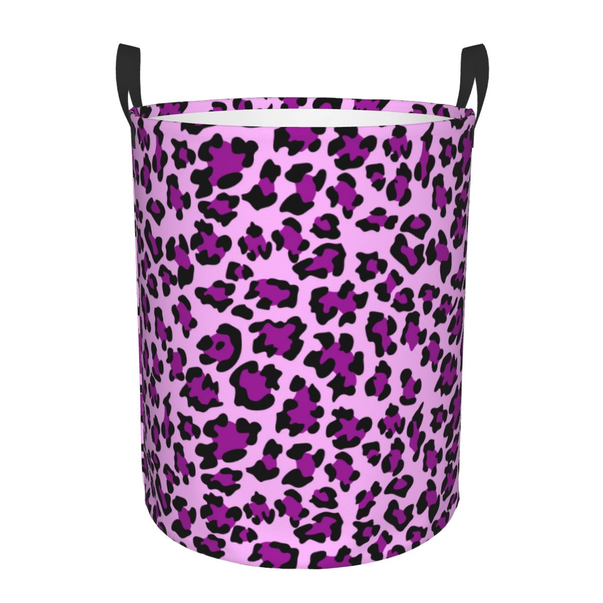 Brown Colorful Cheetah Print Laundry Basket