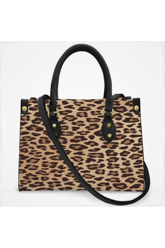 Cheetah Print Leopard Print Cross Body Bags For Women Small Leather Female Handbags Fashion Top-Handle Totes