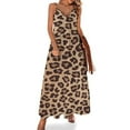 thumbnail image 1 of Cheetah Print Leopard Print Sleeveless Dress Loose Women's Dress Dresses Luxury Evening Dresses, 1 of 9