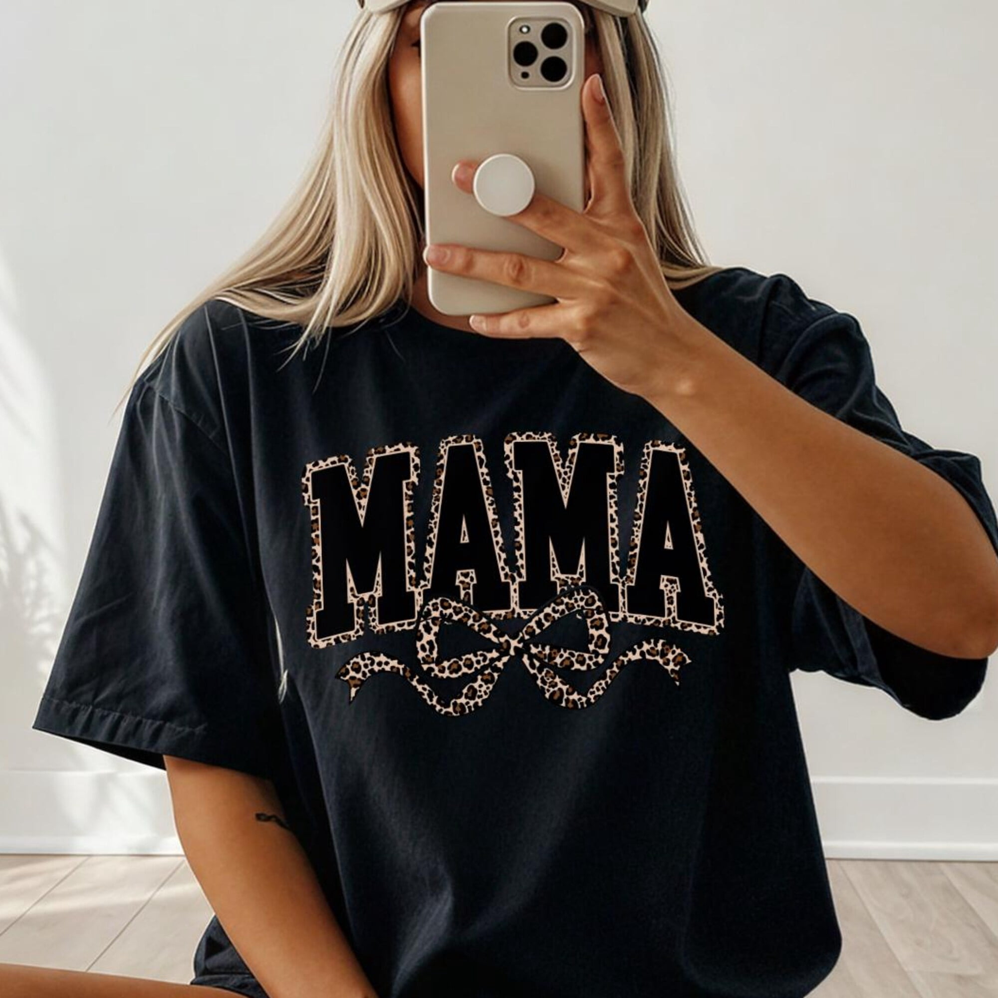 Cheetah Print Mama Shirt Leopard Mama TShirt Pregnancy Announcement ...
