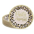 thumbnail image 1 of Cheetah Print Paper Plates for Party Animal Safari Birthday Supplies (9 In, 48 Pack), 1 of 5