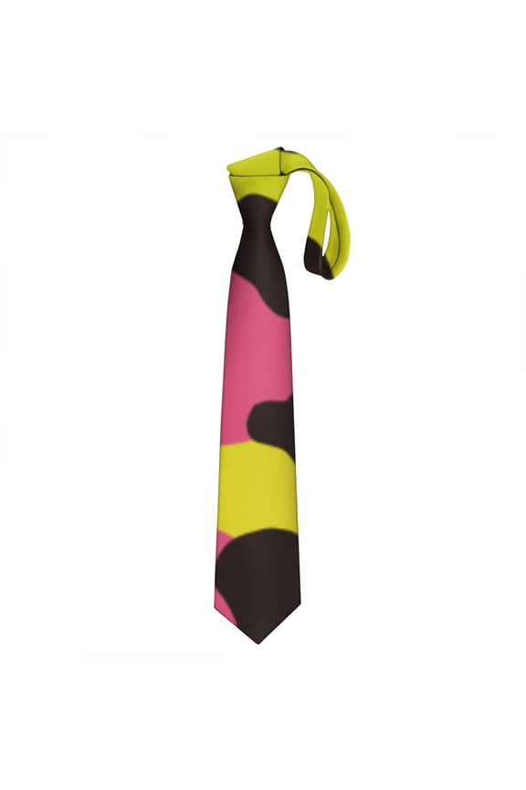 Cheetah Print Tie – Spotted Exotic Pattern, Slim Fit Necktie for Weddings & Parties