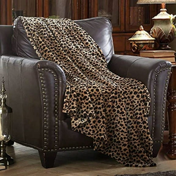 Cheetah Print Ultra-Plush Throw Blanket – Colorful Animal Pattern, for Couch/Bed/Travel, Decorative Warm Blanket
