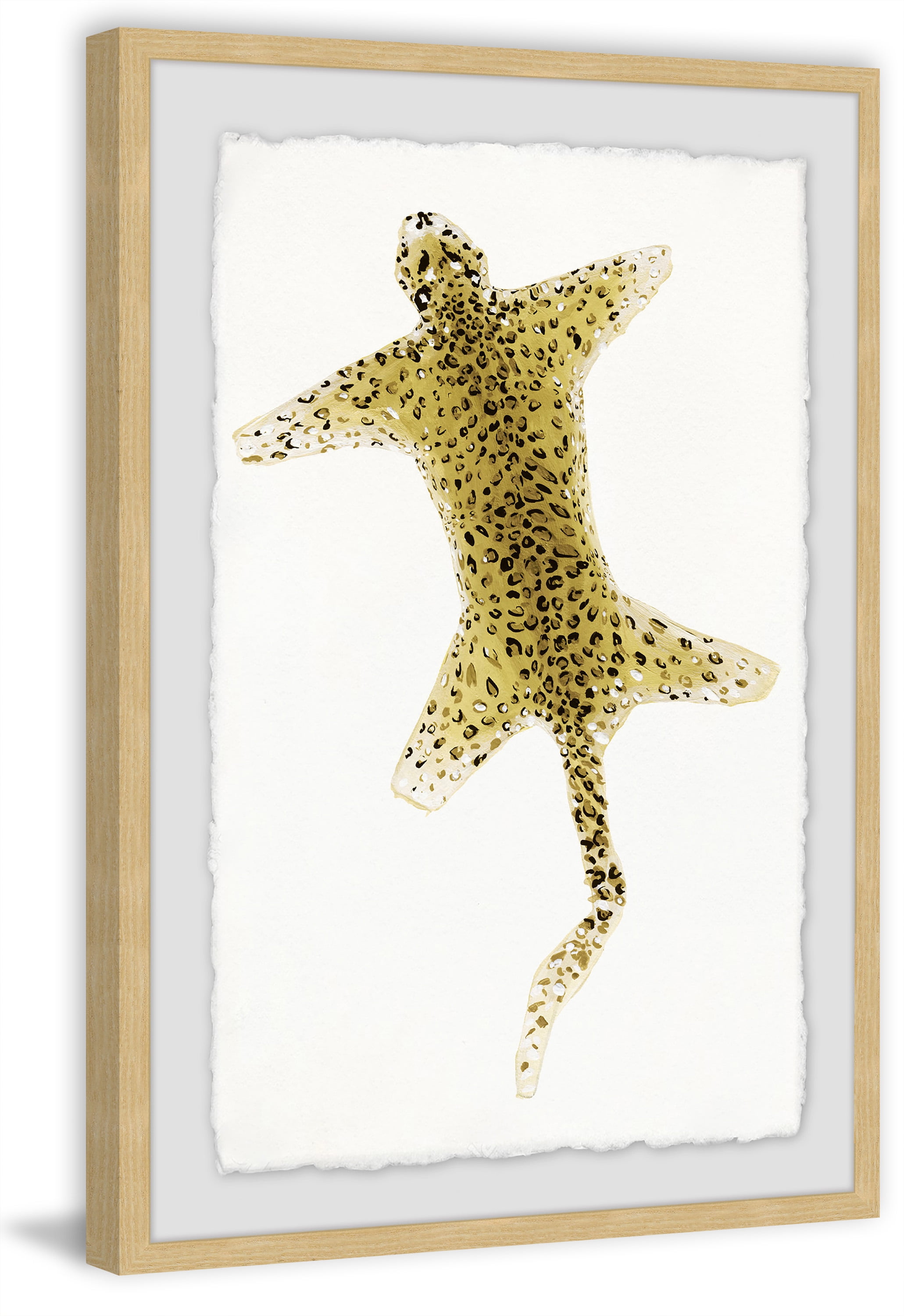 Cheetah Rug Framed Painting Art Print