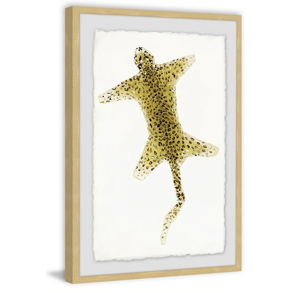Cheetah Rug Framed Painting Print