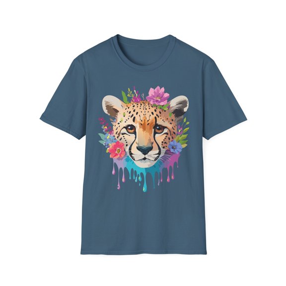 Cheetah Print Unisex Softstyle T Shirt Gildan 64000 Tee For Everyday Comfort
