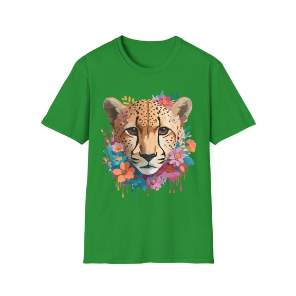 Cheetah Print Unisex Softstyle Tee Gildan 64000 Cotton Short Sleeve Shirt