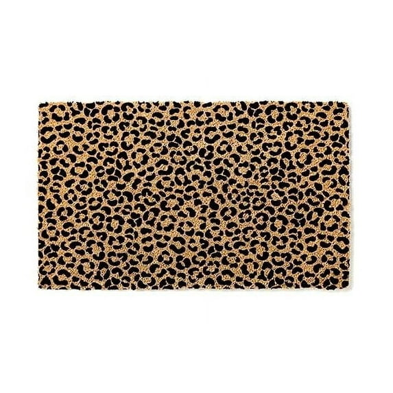 Cheetah Spot Pattern Coir Door Mat