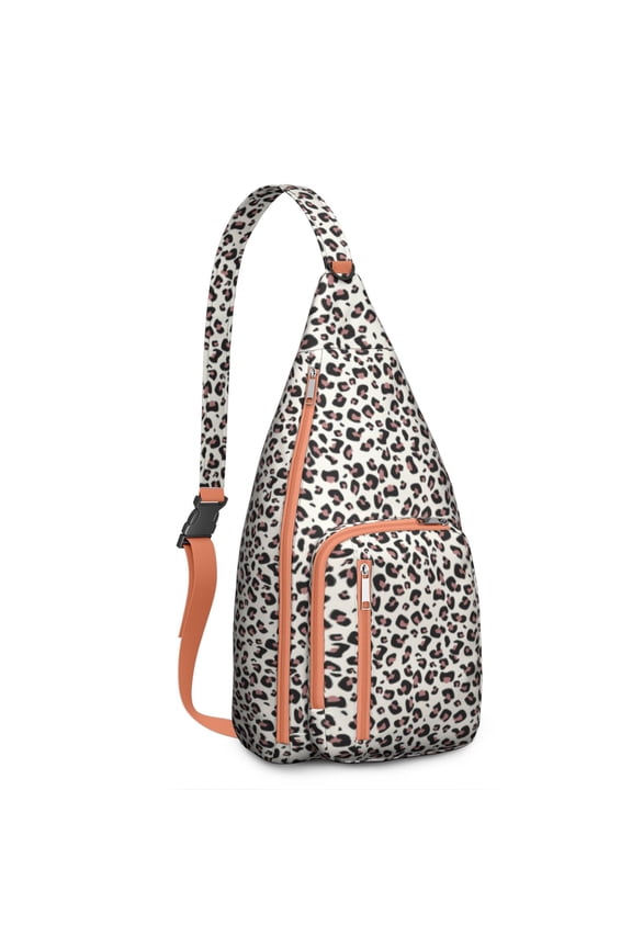 Cheetah Spot Sling Backpack - Tropical Leopard Design Shoulder Bag, Compact Lightweight Pack for Essentials