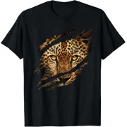 Cheetah Tiger Leopard Face Lion Cat for Men Women Kids T-Shirt Gift for Dad, Mom