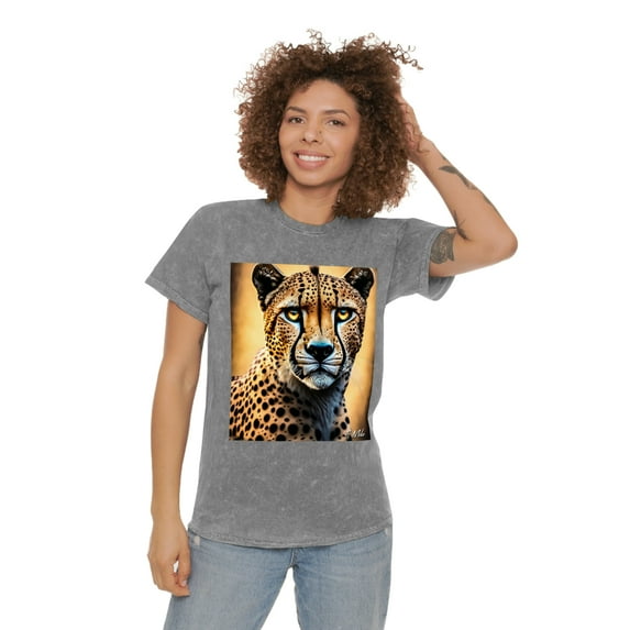 Cheetah - Unisex Mineral Wash T-Shirt