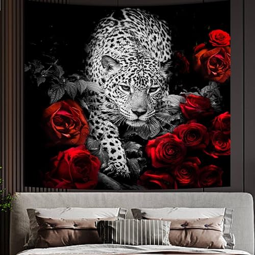 Cheetah Wall Decor Tapestry for Men Guys Bedroom Cool Animal Wildlife