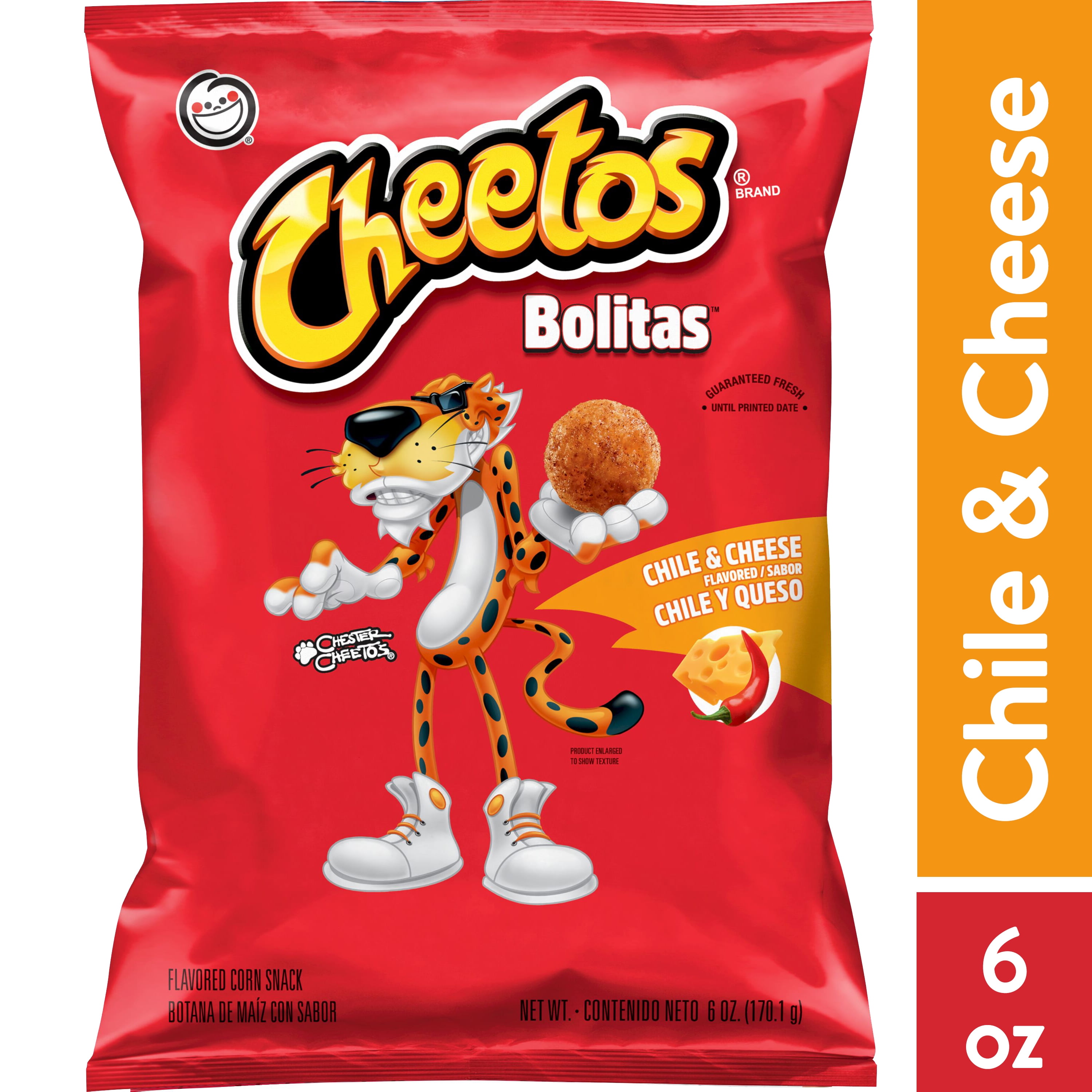Cheetos Bolitas, Chile & Cheese, 6 oz Bag