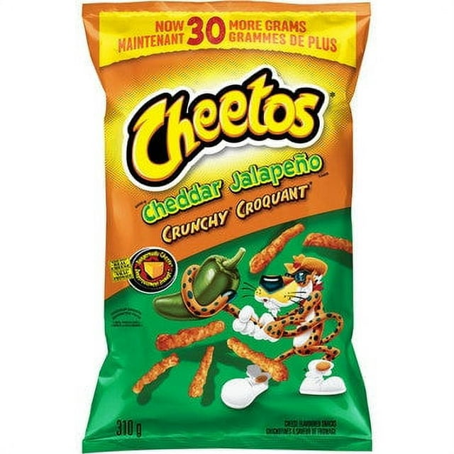 Cheetos Cheddar Jalapeno Crunchy Cheese Snacks 310g/10.9 oz {Imported
