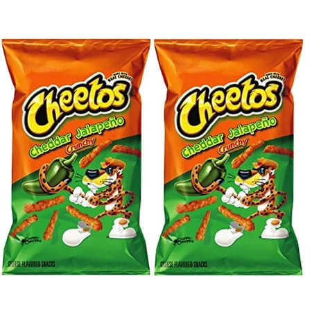 Cheetos Cheddar Jalapeo Crunchy Cheese Flavored Party Snacks Net Wt 8.5 Oz (Pack Of 2)